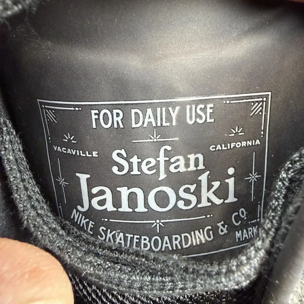 Nike SB Stefan Janoski Hyperfeel Shoes Mens Size 10.5 Black Sneakers 844443-002